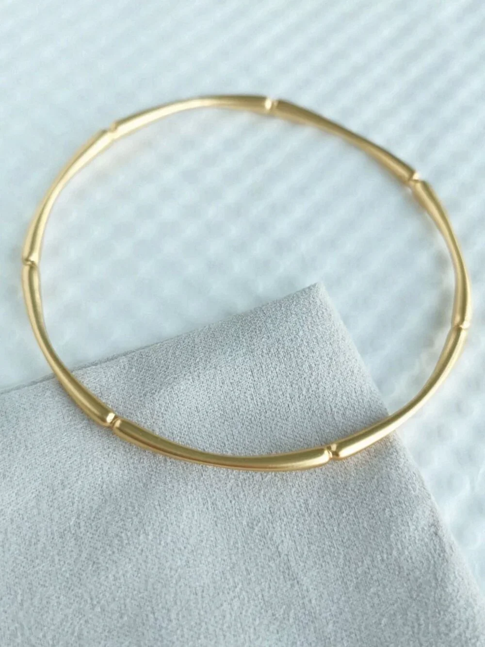 Julie Vos Gold Bamboo Bamboo Bracelet NEW - Picture 1 of 3